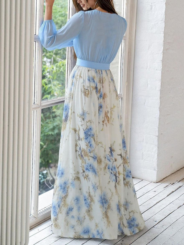 Ariel | Graceful V-Neck Maxi Dress